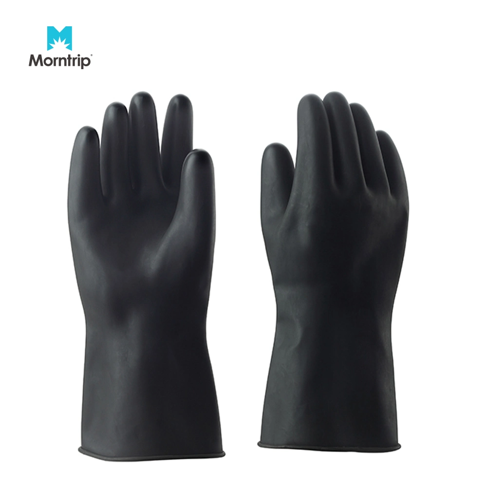 Laundry Plumbling Anti-Oil Cut Proof Anti Static Puncture Resistant Long Heavy Duty Work PVC Gloves