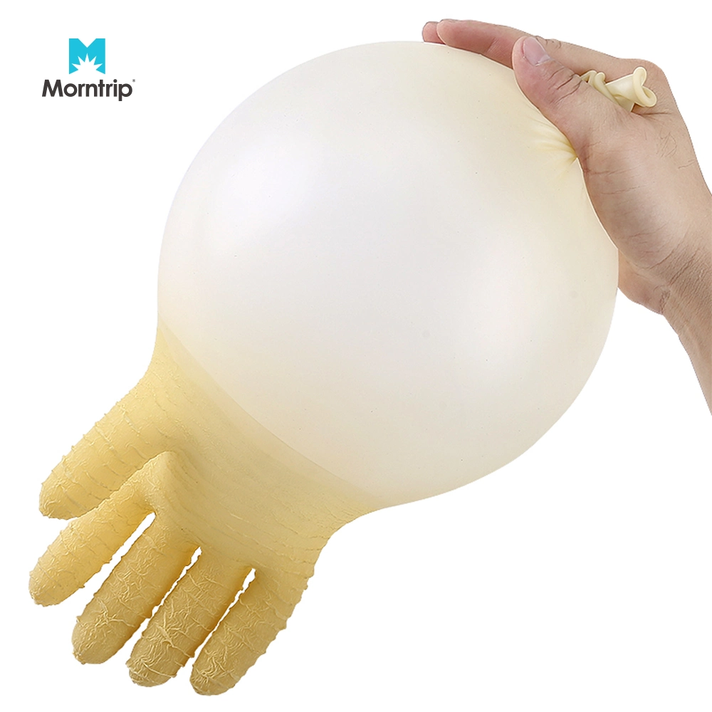 Laundry Plumbling Anti-Oil Cut Proof Anti Static Puncture Resistant Long Heavy Duty Work PVC Gloves