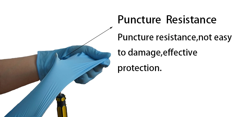 Anti-Static Ageing Resistance Powder Free Nitrile Gloves